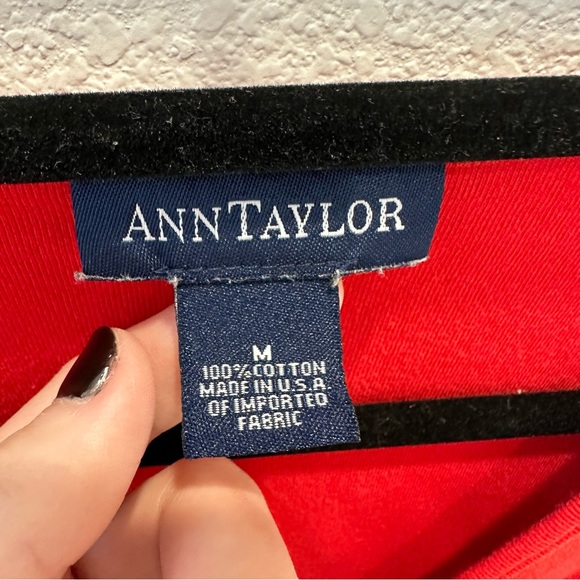 90s Ann Taylor basic tank red size M - Picture 4 of 4